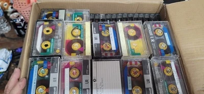 Lote de 225 cintas de casete Memorex en estuches detalle pregrabado en descripción. Foto 1 de 4