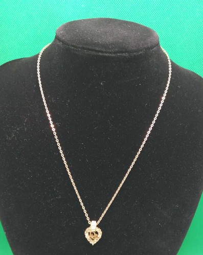 Collana Christian Dior Oro Cuore Logo Gioielli Usata