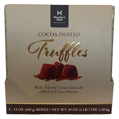 Member's Mark Cocoa Dusted Truffles, 3 pk. - Image 1 of 4