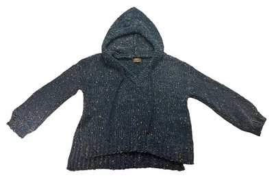 Suéter con Capucha Envejecido Vintage Y2K POL Hilos Sueltos Estilo Talla Pequeña BOHO Foto 1 de 4