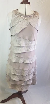 Vestido SL Fashions (mezcla de rayón y poliéster) talla 8 Foto 1 de 4