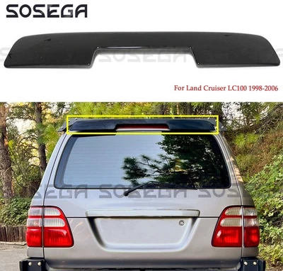 Alerón de techo trasero negro brillante para Toyota Land Cruiser LC100 1998-2006 Foto 1 de 4