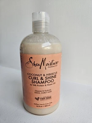 Shea Moisture Curl & Shine Shampoo Thick Curly Hair Coconut & Hibiscus, 13 fl oz - Image 1 of 4
