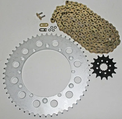 Cadena y piñón de anillo tórico de oro Yamaha YZ250 1987-1990, 1994-1998 13/49 114 L Foto 1 de 4