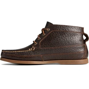 Sperry Authentic Original Boat Chukka Tumbled Boots Dark Brown Full grain leat - Picture 1 of 5