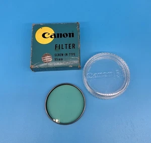 Vintage Canon 55mm screw-in Y1 1.5x yellow lens filter With Case & Box - Picture 1 of 7