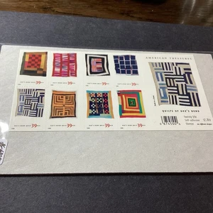 Scott# 4089-98 2006 "Quilts of Gee's Bend" 39¢ Booklet of 20 Stamps MNH-US NIP - Picture 1 of 2