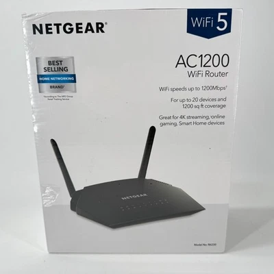 NETGEAR AC1200 1000Mbps 4 Ports 300Mbps Dual Band Gigabit Smart Router (R6230) - Image 1 of 4