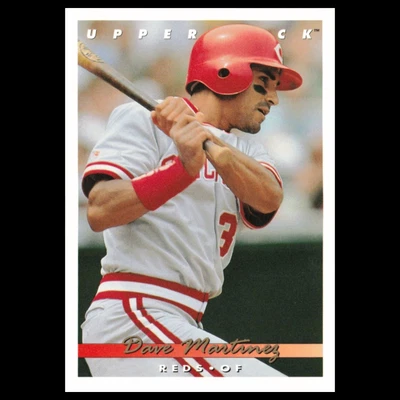 Dave Martinez #400 1993 Upper Deck Cincinnati Reds Baseball Card MLB NM - Image 1 of 3
