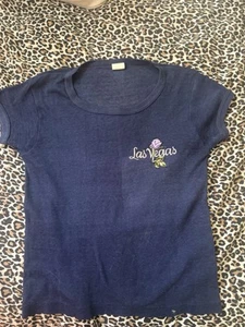 Vintage Bügelbild Vegas Tee Shirt T Shirt 70er - Bild 1 von 4