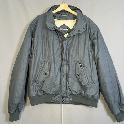 Abrigo de bombardero retro vintage Member’s Only para hombre talla L forro polar extraíble Foto 1 de 4