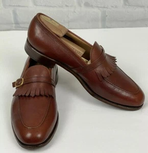 Allen Edmonds St. Michel Men’s Buckle Strap Kiltie Apron Loafers Shoes Size 9 C - Picture 1 of 12