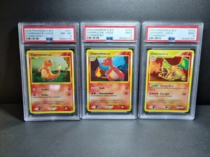 Pokemon Card PSA 8/9 Charizard Charmander Charmeleon Stormfront 101 102 103/100 - Picture 1 of 2