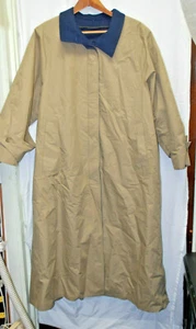 Gabardina larga London Fog Tempo Europa para mujer con forro de cremallera talla 14 regular M4904 - Imagen 1 de 12