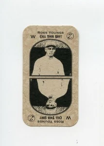 #TN01640 ROSS YOUNGS Unissued ZeeBall Baseball Game Card - Picture 1 of 1
