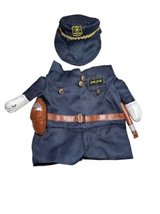 Halloween Pet Dog Cat Police Uniform Clothes Costume Outfit Cosplay Size Large - Picture 1 of 3