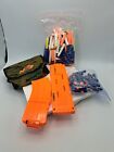 Lot Of Nerf Foam Darts Ammo 18 And 10 Shot Clips Ammo Bag