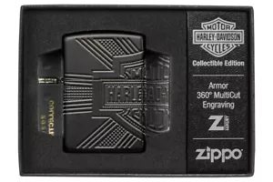 Zippo 2020 Limited Production Harley Davidson Armor Lighter, 49176, New In Box - Picture 1 of 7