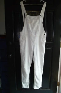 Style Rack White Skinny Jean Pant Overalls Large - Picture 1 of 5