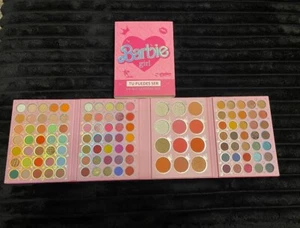 BARBIE GIRL EYESHADOW PALETTE 117 COLORS, BLUSH & HIGHLIGHTER - Picture 1 of 10