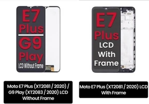 Für Moto E7 Plus/G9 Play LCD Display Digitizer Touchscreen Ersatz + Rahmen - Bild 1 von 3