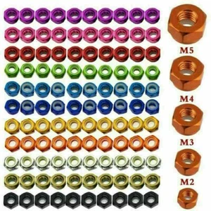 10~100PCS M2 M3 M4 M5 M6 Polymer-insert Lock Nut Hex Lock Nut CNC Aluminum Nuts - Picture 1 of 26