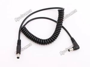 DC 5.5mm/2.5mm Male to Male Coiled Spring Power Cable for Blackmagic BMCC Camera - Picture 1 of 5