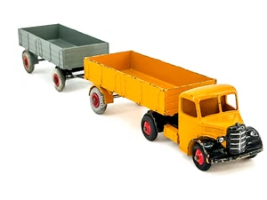 Vtg Dinky Toys BEDFORD Articulated (SEMI) Truck #521 & #551 Grey Trailer Diecast - Picture 1 of 24
