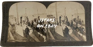 1910s SAN DIEGO, CA SUBMARINES BATTLESHIPS TORPEDO BOAT KEYSTONE STEREOVIEW CARD - Picture 1 of 3