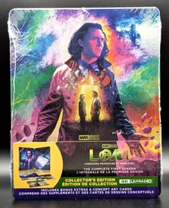 LOKI: Season One 4K BLU-RAY STEELBOOK Collectors Edition + JCARD + Art Cards - Bild 1 von 2