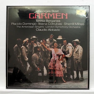 BERGANZA, DOMINGO, ABBADO ⸺ BIZET carmen ⸺ DGG 2709083 3xLPs box STILL SEALED - Foto 1 di 2
