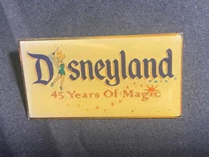 🎆 Disney Pin - Disneyland 45 Years of Magic -featuring Tinkerbell 2" x 1" 🎆 - Picture 1 of 2