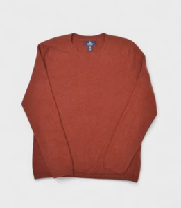 Lands End Sweater Womens M Brown Cashmere Crewneck Soft Pullover Jumper - Picture 1 of 6