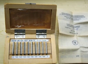  Precision Metric Gauge Block class 1 SET 10 pcs 1.991-2.000 mm. - Picture 1 of 3