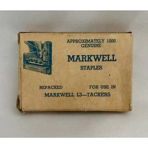 Vintage Markwell staple tacker refills L3D 9-16 legs  - Picture 1 of 8