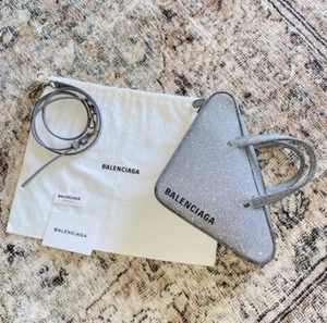 Balenciaga Glitter Triangle S bag with crossbody Strap - Picture 1 of 10
