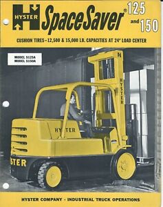 Fork Lift Truck Brochure - Hyster - SpaceSaver 125 150 - c1970 (LT438)