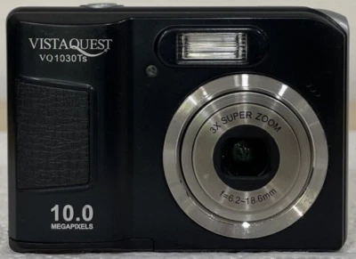 VistaQuest VQ1030TS 10MP Digital Camera - POWERS ON, NO FOCUS - Image 1 of 4