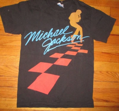 Camiseta Thriller Era Negra MICHAEL JACKSON Pequeña Hanes Peso Pesado 100% Algodón Foto 1 de 2