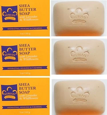 Nubian Heritage Shea Butter Soap w/ Lavender & Wildflowers (Pack of 8)  - Image 1 of 4