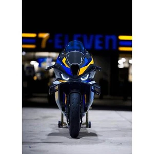BMW Inspired M1000RR Motorcycle Art Print 012 Iconic Racer Wall Decor - Picture 1 of 12