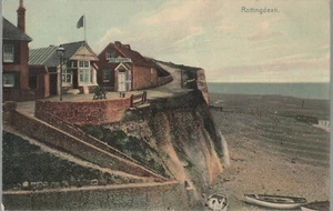 POSTAL LOCAL RESTAURANTE ACANTILADO ROTTINGDEAN 1905 J SMITH 80 KINGS ROAD BRIGHTON - Imagen 1 de 2