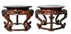 Pair of Chinese antique 19th Century Guangxu  period large HUANGHUALI  STANDS