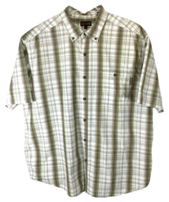 Camisa Wolverine Para Hombres 2XL Multicolor Algodón Cuadros Manga Corta Botón Abajo Informal Foto 1 de 4