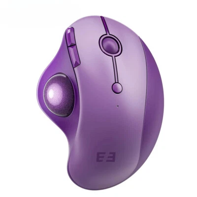 Bluetooth Wireless Trackball Mouse Ergonomic Rollerball Mice Rechargeable Device - Image 1 of 4