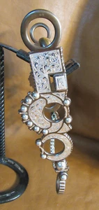E Garcia Silver Bit  Kissing Bird Medium Port W/Roller Mouth & Chain Slobber Bar - Picture 1 of 3