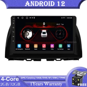 10.1"Android 12 Head Unit Radio GPS SAT Navi BT Carplay for Mazda CX-5 2012-2015 - Picture 1 of 12