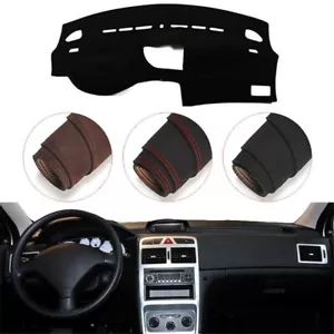 Console Dashboard Suede Mat Protector Sunshield Cover Fit For Peugeot 307 - Foto 1 di 10