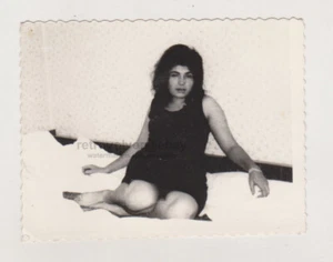 Pretty Cute Young Woman Attractive Lady Girl Female Legs Leggy Pantyhose Nylon - Picture 1 of 7