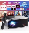 Netflix Officially-Licensed Smart Projector  5G WiFi and Bluetooth, DBPOWER G01